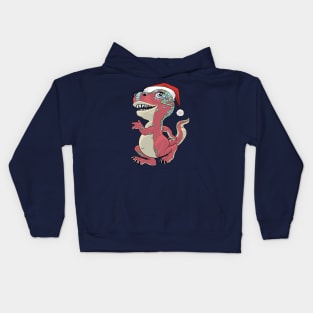 Christmas Lil T-Rex Kids Hoodie